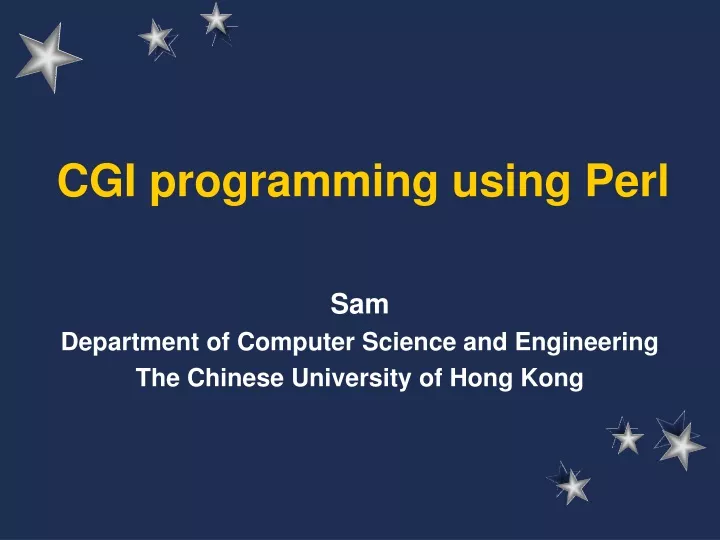 cgi programming using perl