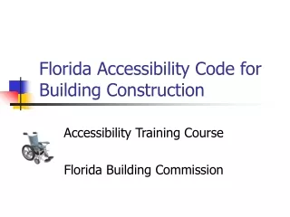 Florida Accessibility Code for Building Construction