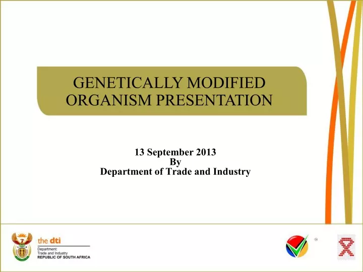 13 september 2013 by department of trade and industry