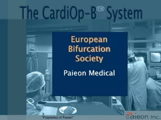 European Bifurcation Society Paieon Medical