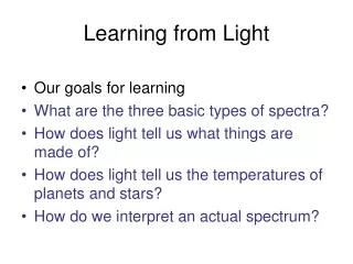 Learning from Light