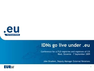IDNs go live under .eu