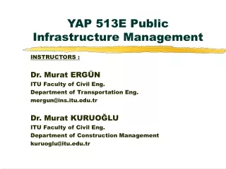 yap 513e public infrastructure management