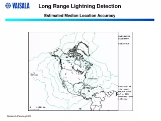 Long Range Lightning Detection Estimated Median Location Accuracy