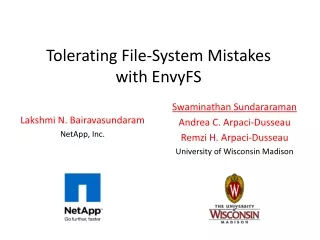 Tolerating File-System Mistakes  with EnvyFS