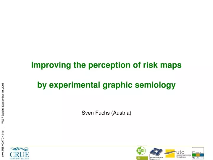 improving the perception of risk maps by experimental graphic semiology