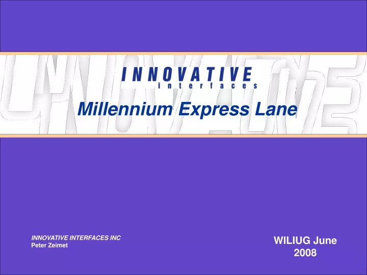 millennium express lane