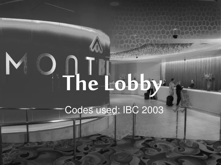 the lobby