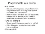 Programmable logic devices - slide 1