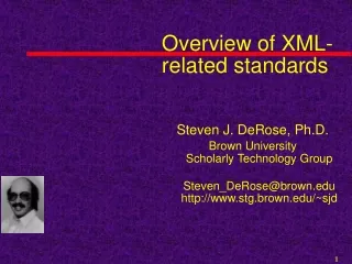 Overview of XML-related standards