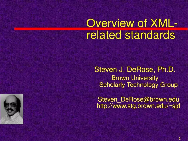 overview of xml related standards