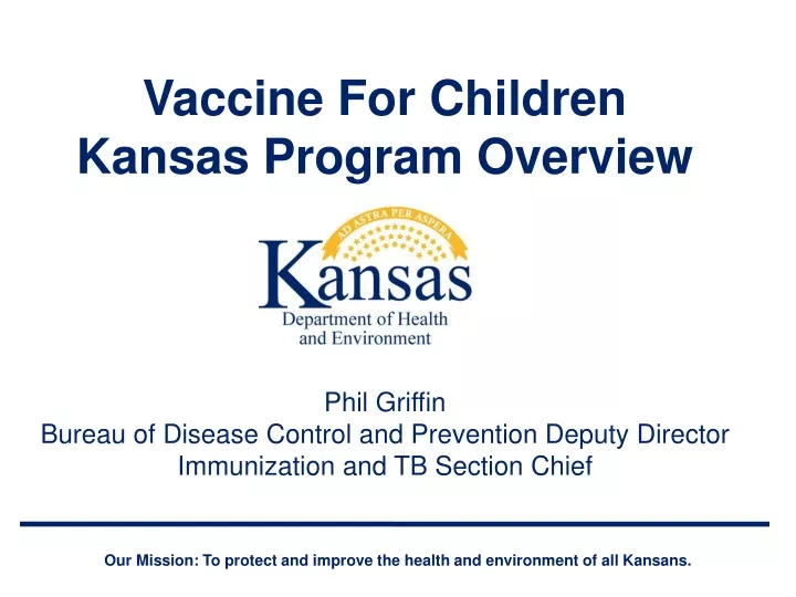 vaccine for children kansas program overview