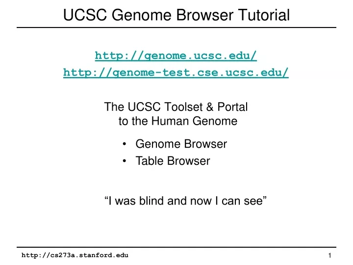 ucsc genome browser tutorial