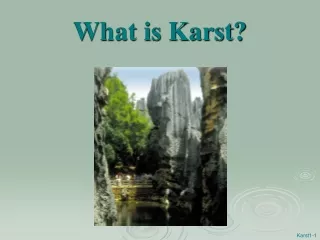 What is Karst?