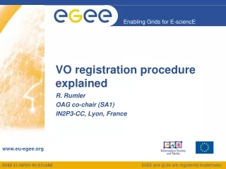 VO registration procedure explained