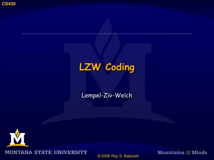 lzw coding