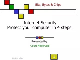 Internet Security Protect your computer in 4 steps.