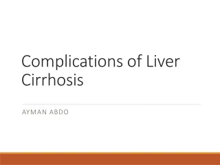 Complications of Liver Cirrhosis