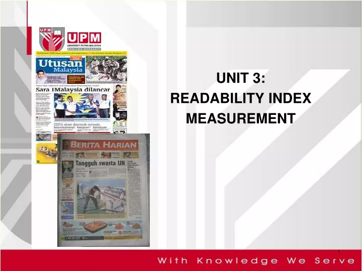 unit 3 readability index measurement