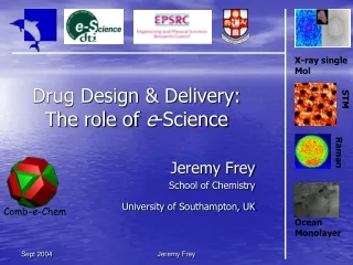 Drug Design &amp; Delivery: The role of  e -Science