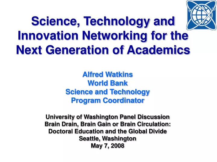 science technology and innovation networking for the next generation of academics