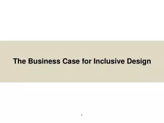 The Business Case for Inclusive Design