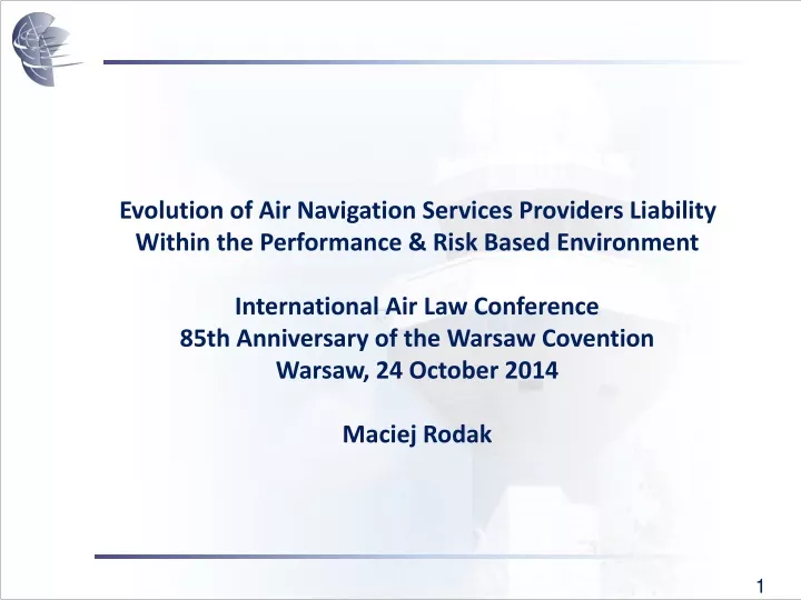 evolution of air navigation services providers