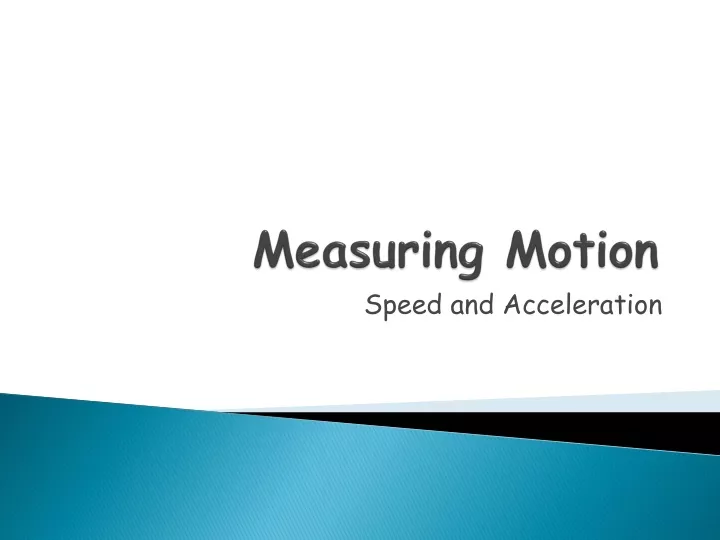 measuring motion