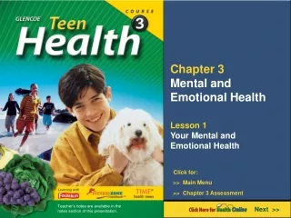 Chapter 3 Mental and Emotional Health