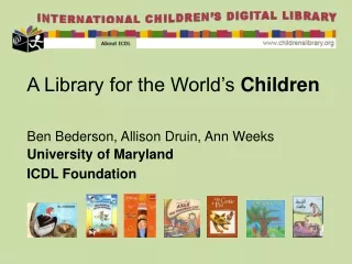 A Library for the World’s  Children