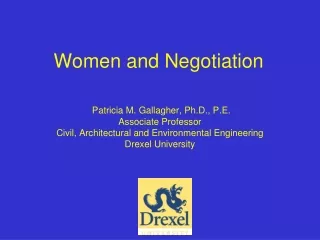 Women and Negotiation