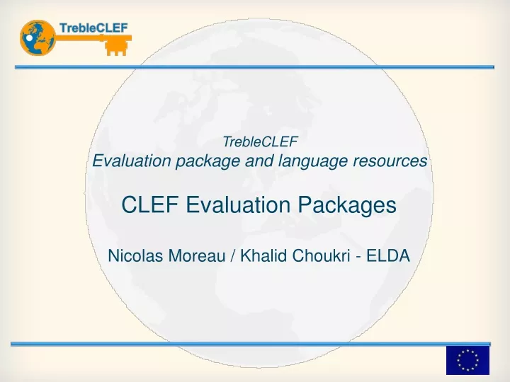 trebleclef evaluation package and language