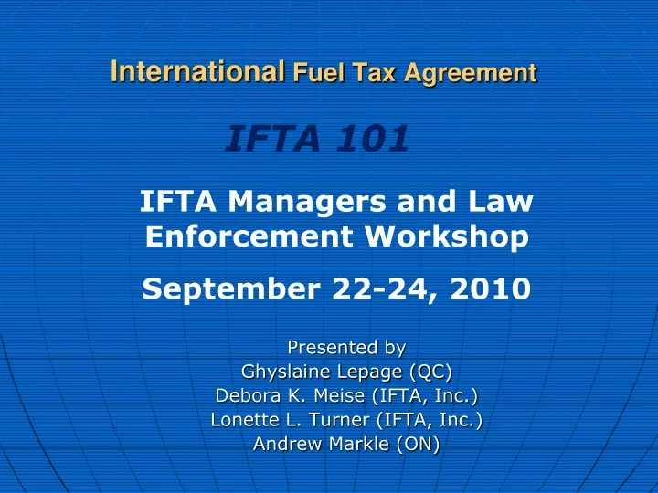 international fuel tax agreement