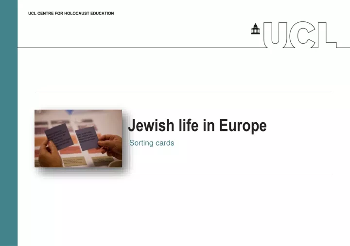 jewish life in europe