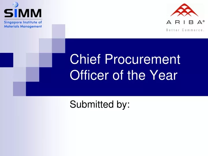 chief procurement officer of the year