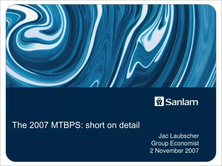 the 2007 mtbps short on detail