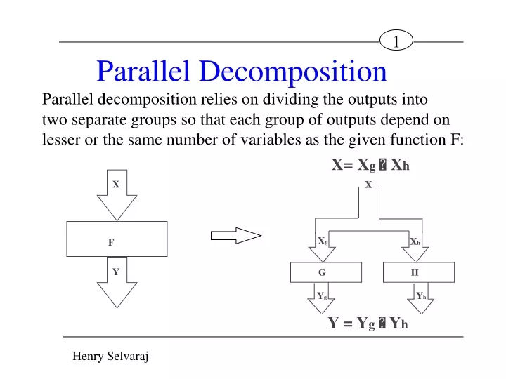 parallel decomposition