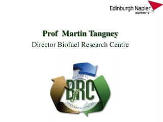 Prof  Martin Tangney Director Biofuel Research Centre