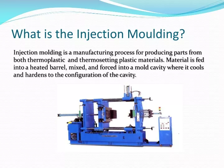 what is the injection moulding