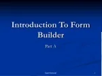 Introduction To Form Builder - slide 1