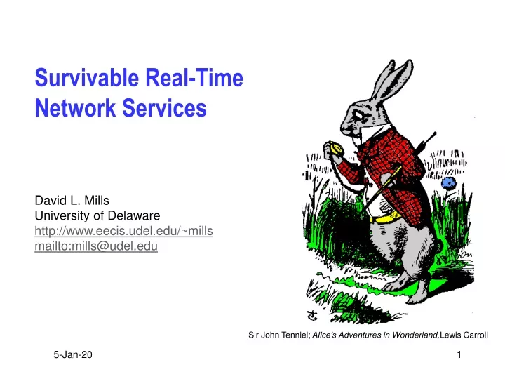 survivable real time network services
