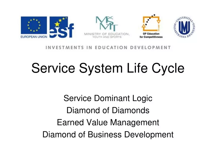 service system life cycle