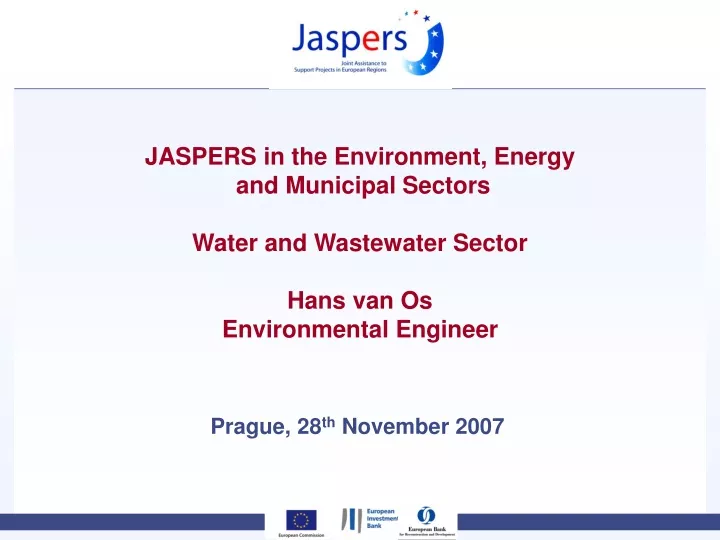 jaspers in the environment energy and municipal