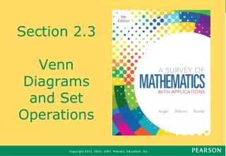 Section 2.3 Venn Diagrams and Set Operations