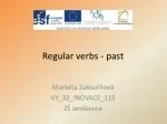 Regular verbs - past - slide 1