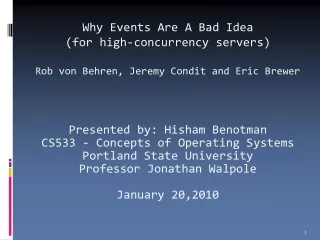 Why Events Are A Bad Idea (for high-concurrency servers)