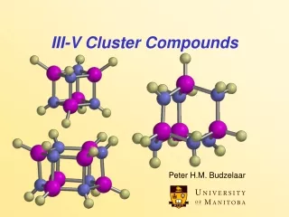 III-V Cluster Compounds