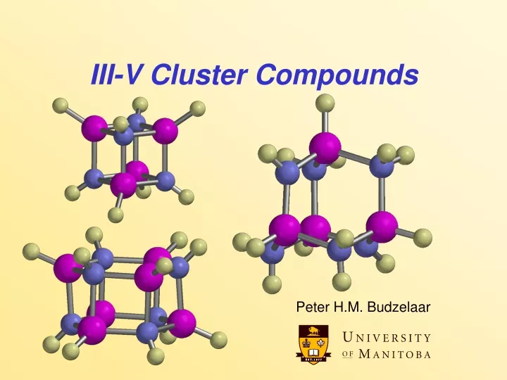 iii v cluster compounds