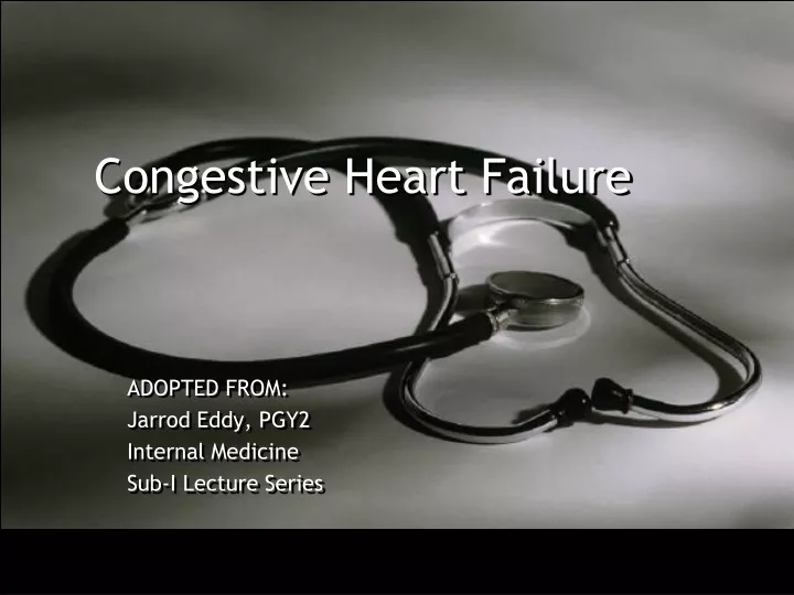 congestive heart failure