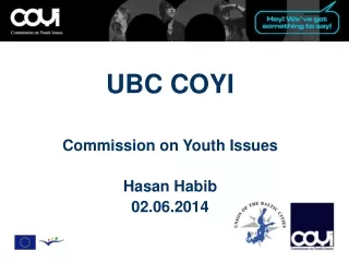 UBC COYI Commission on Youth Issues Hasan Habib 02.06.2014